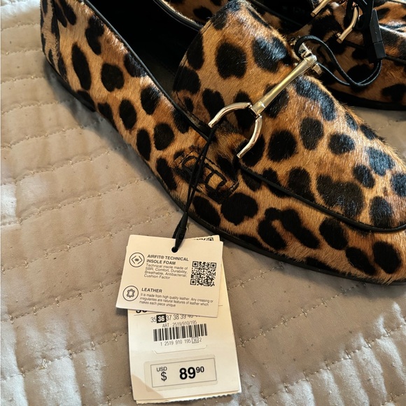 NWT ZARA cheetah print loafer slip ons - Picture 5 of 9